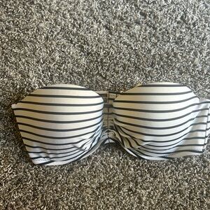 Striped Strapless Victoria secret  Bikini Top